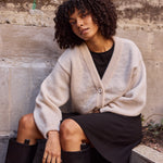 SHORT CARDIGAN | VANILLA Aikuisten neuletakki Secret Places