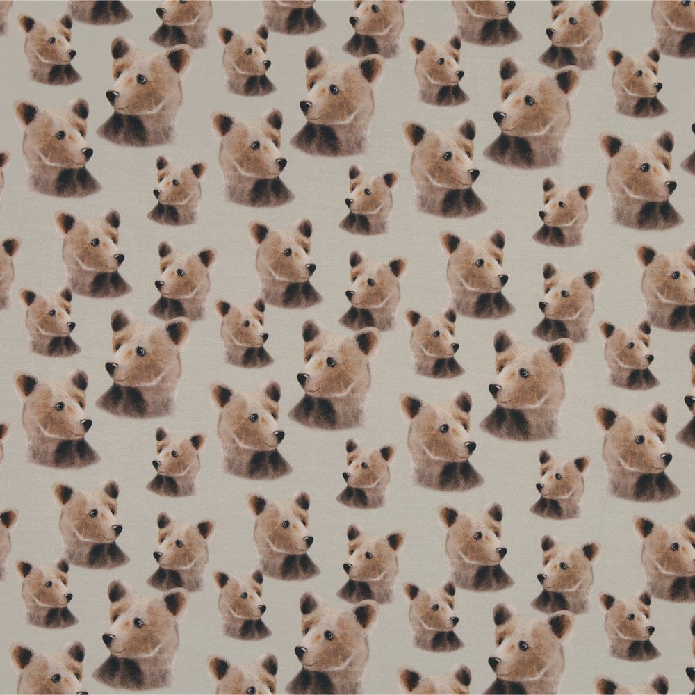 SINGLE JERSEY BEAR 1M, GREEN Kangas Kangaskarkelot