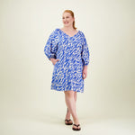 Sophy Volume Sleeve Tunic Dress -Mekko | Electric Aikuisten mekko C'est La Vie!