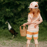 STRIPED COLLEGESHORTSIT | MILKY APRICOT - VANILLA Housut Wonders of Life