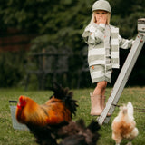 STRIPED POCKET HOODIE -HUPPARI | MILKY PEAR - VANILLA Paita Wonders of Life
