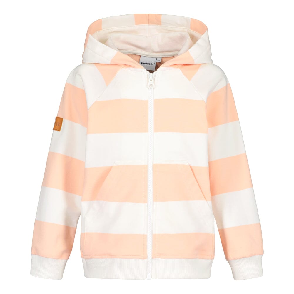 STRIPED POCKET HOODIE | MILKY APRICOT - VANILLA Paita Wonders of Life