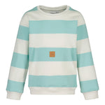 STRIPED POCKET SWEATER -COLLEGEPAITA | OCEAN/VANILLA Paita My Happy Place