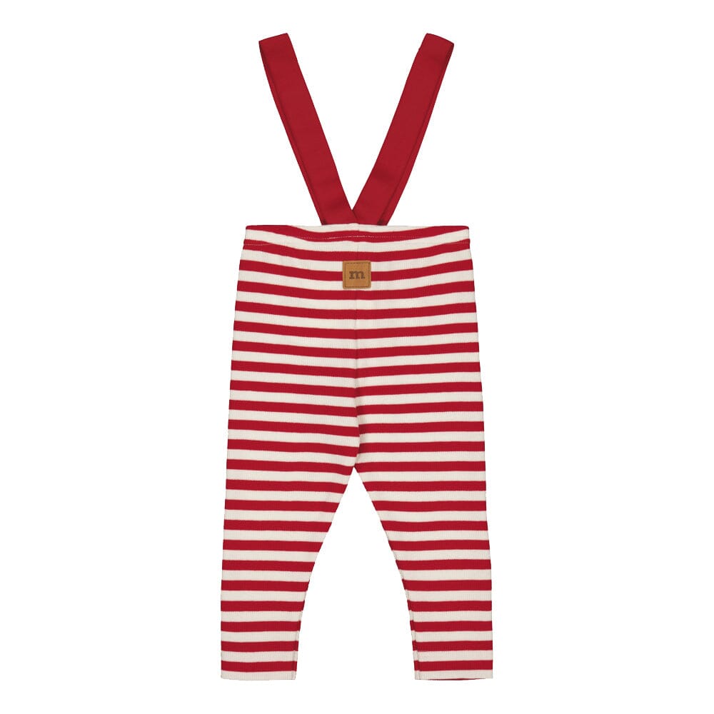 Striped Rib Brace Pants -Henkselihousut | Poppy / Vanilla Housut Metsola