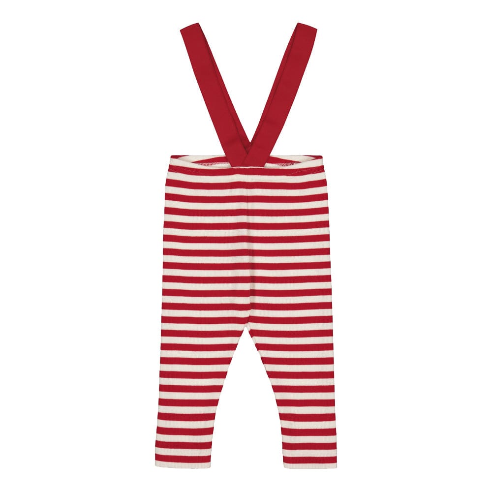Striped Rib Brace Pants -Henkselihousut | Poppy / Vanilla Housut Metsola