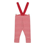 Striped Rib Brace Pants -Henkselihousut | Poppy/Vanilla Housut Under the Same Moon