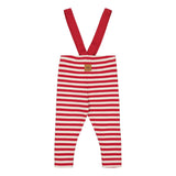 Striped Rib Brace Pants -Henkselihousut | Poppy/Vanilla Housut Under the Same Moon