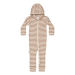 STRIPED RIB PLAYSUIT | MUDDY BOOTS/CREAMY Jumpsuit Made of Dreams