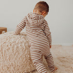 STRIPED RIB PLAYSUIT | MUDDY BOOTS/CREAMY Jumpsuit Made of Dreams