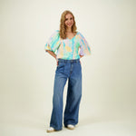 Sunset Volume Sleeve Blouse -Paita Aikuisten mekko More Love