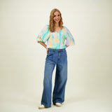 Sunset Volume Sleeve Blouse -Paita Aikuisten mekko More Love