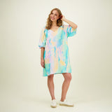 Sunset Volume Sleeve Tunic Dress -Mekko Aikuisten mekko More Love