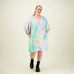 Sunset Volume Sleeve Tunic Dress -Mekko Aikuisten mekko More Love