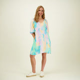 Sunset Volume Sleeve Tunic Dress -Mekko Aikuisten mekko More Love
