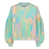 Sunset Womens Puff Sleeve Sweater -Collegepaita Aikuisten paita More Love