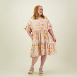 TAHITI FRILL DRESS -MEKKO Aikuisten mekko Beach Party Women