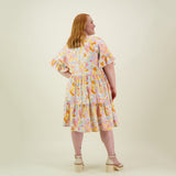 TAHITI FRILL DRESS -MEKKO Aikuisten mekko Beach Party Women