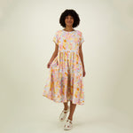 TAHITI TIERED MIDI DRESS -MEKKO Aikuisten mekko Beach Party Women