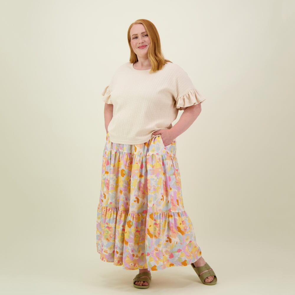 TAHITI TIERED SKIRT -HAME Aikuisten mekko Beach Party Women