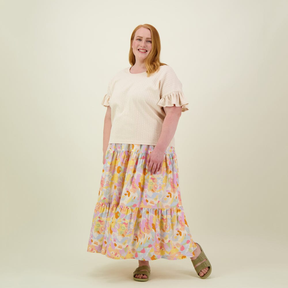 TAHITI TIERED SKIRT -HAME Aikuisten mekko Beach Party Women