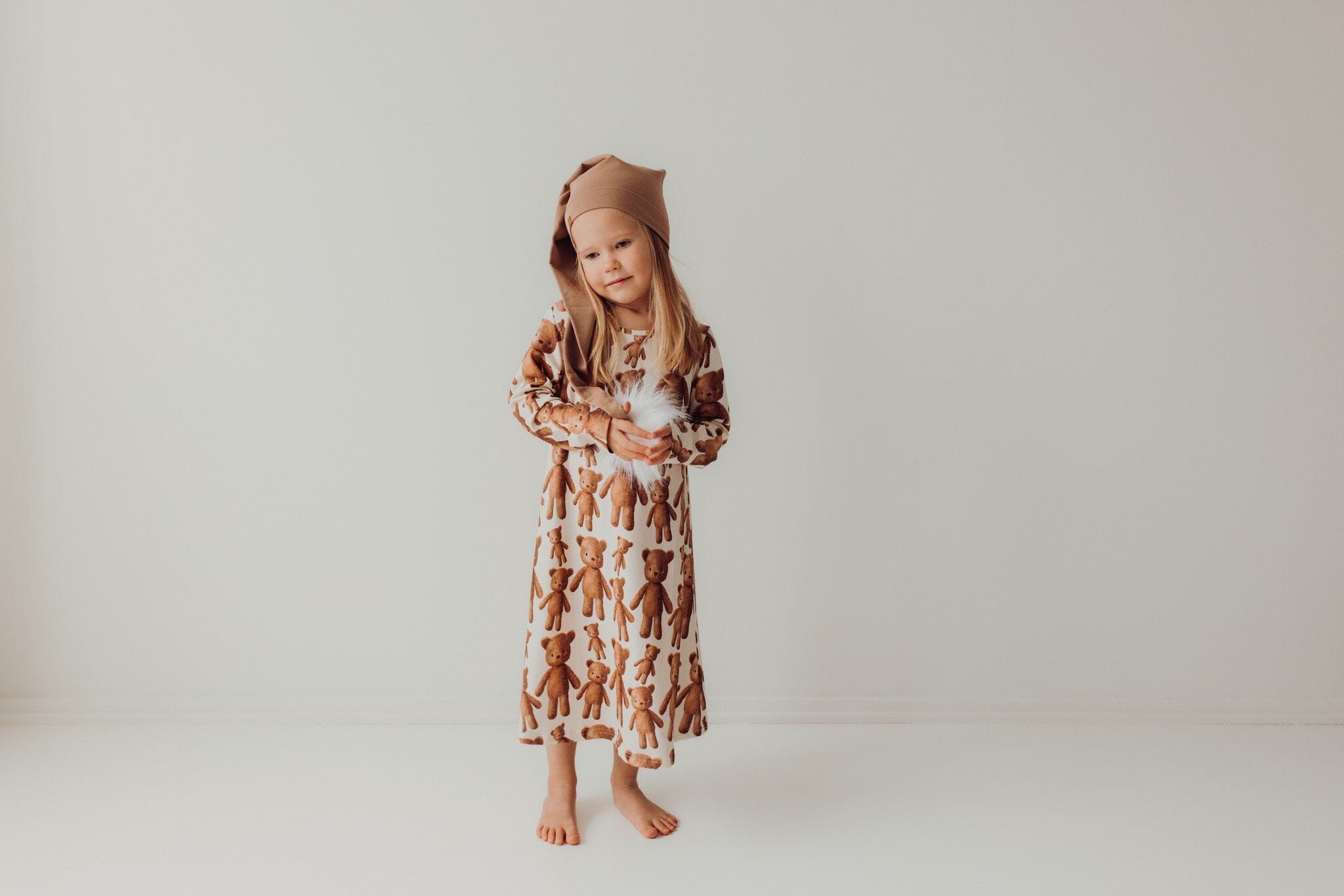 TEDDY BEAR CREAMY NIGHT DRESS -YÖMEKKO Yövaatteet Best times
