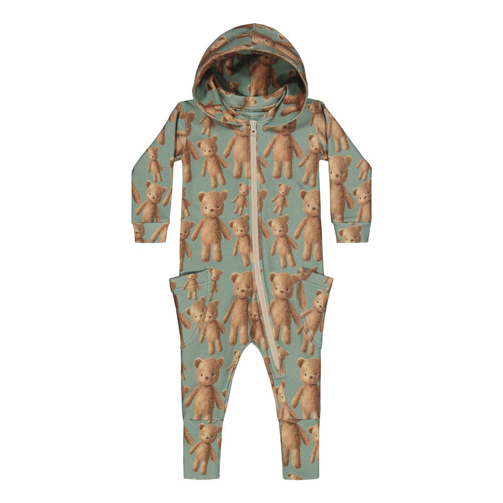 Teddy Bear Jumpsuit | Spruce Green Haalari / Jumpsuit You Make Me Happy