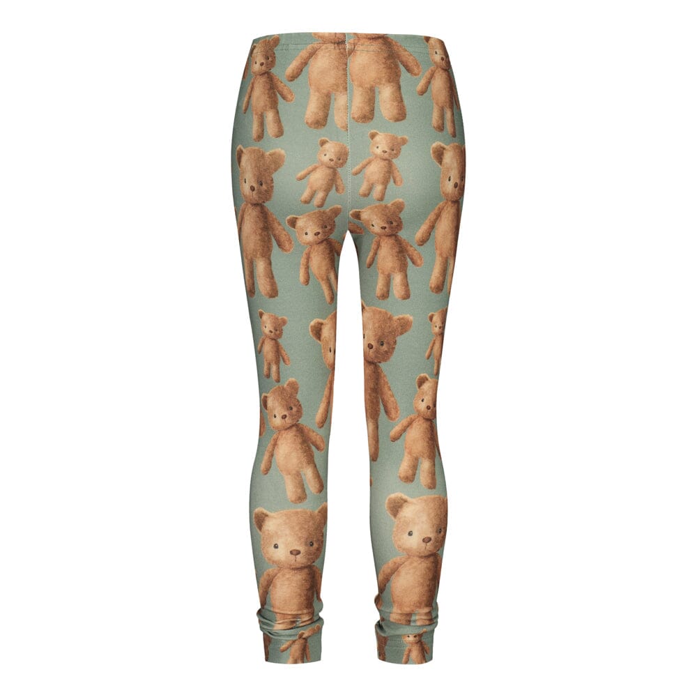 Teddy Bear Leggings | Spruce Green Housut You Make Me Happy