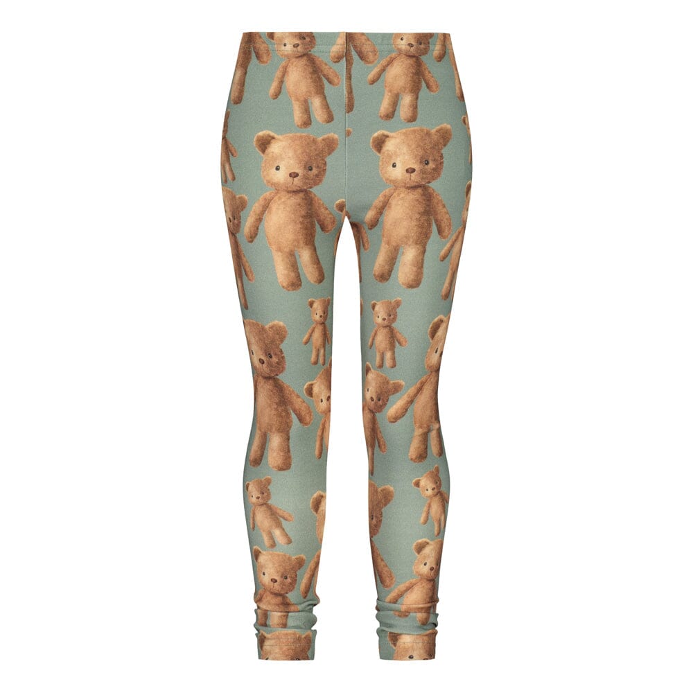 Teddy Bear Leggings | Spruce Green Housut You Make Me Happy