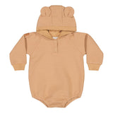 Textured Bear Romper | Woody Body True Campers