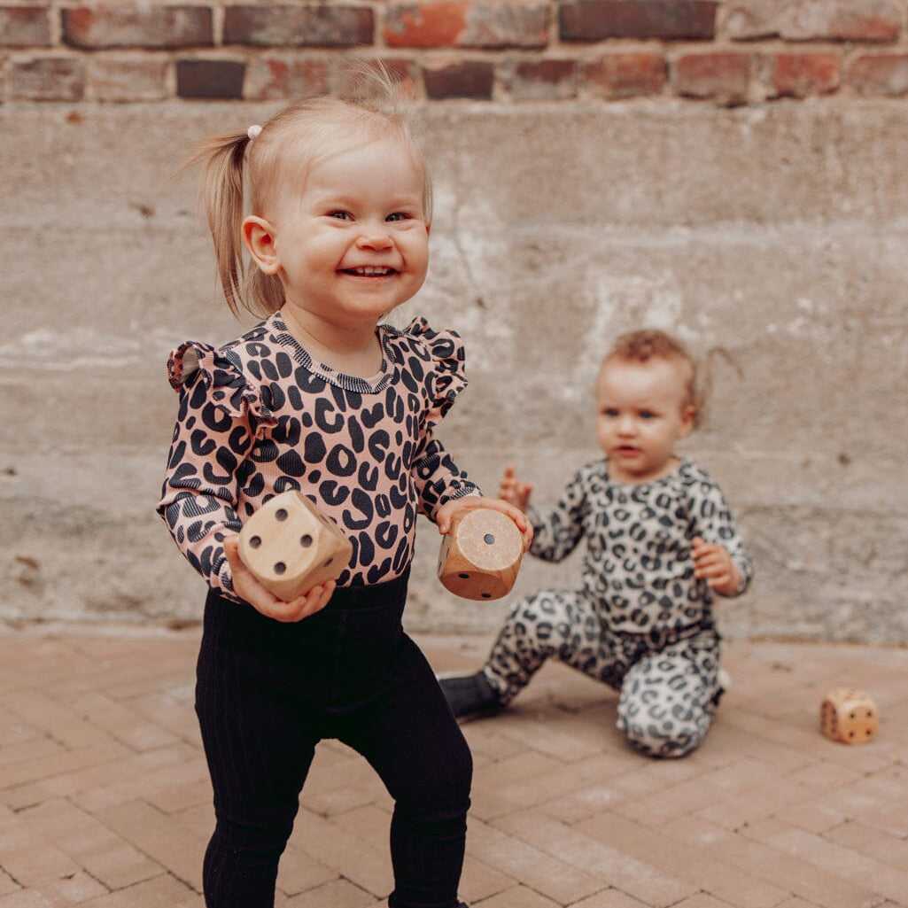 Tinies Rib Frilla -Body | Dusty Rose Body You and Me