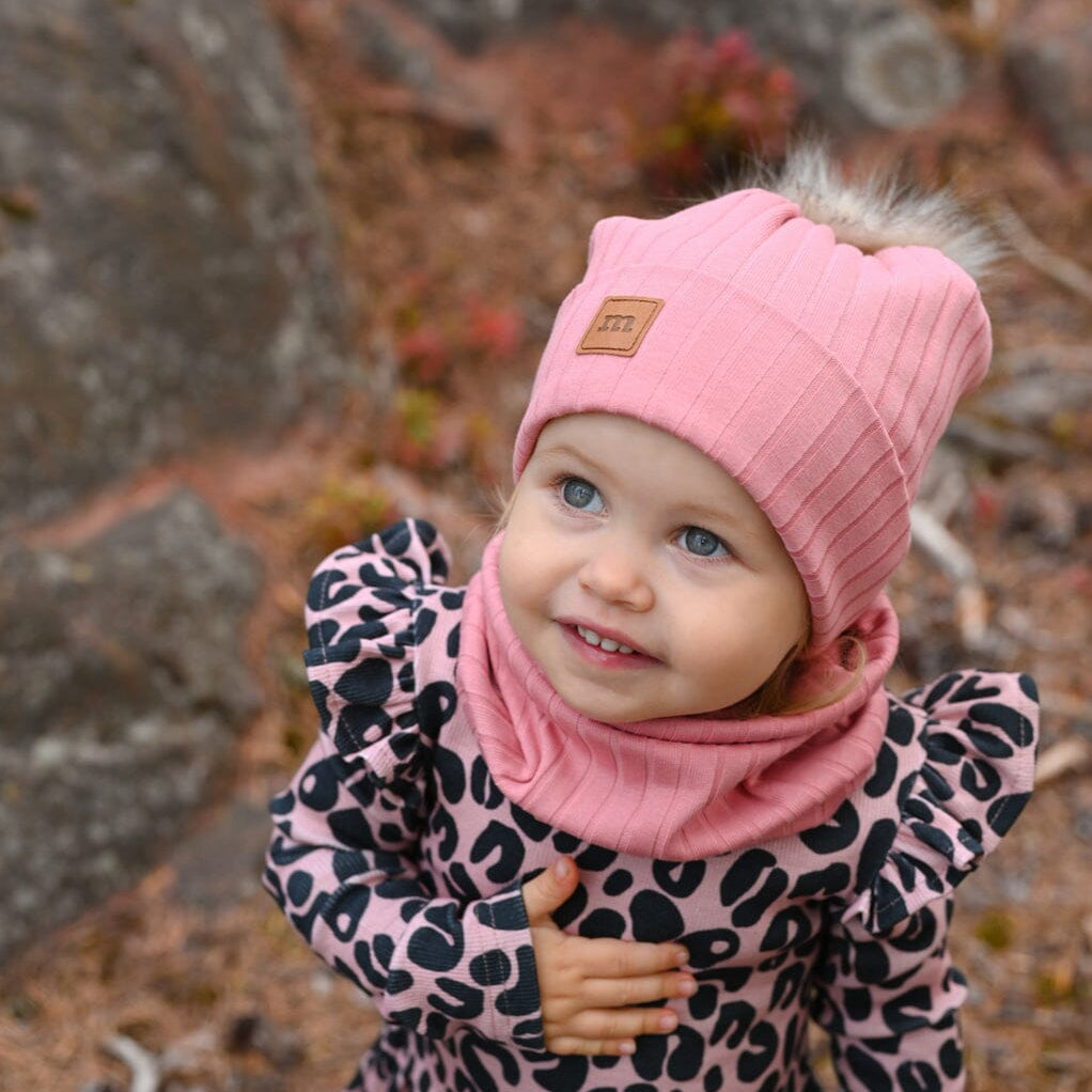 Tinies Rib -Frilla Mekko | Dusty Rose Mekko You and Me