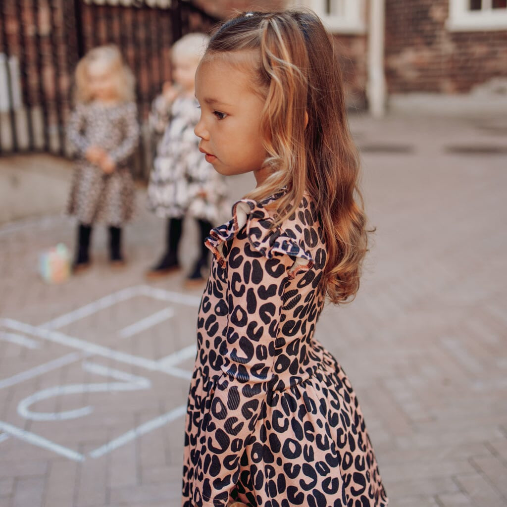 Tinies Rib -Frilla Mekko | Dusty Rose Mekko You and Me