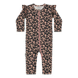 Tinies Rib Frilla Playsuit -Haalari | Dusty Rose Haalari / Jumpsuit You and Me