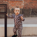 Tinies Rib Frilla Playsuit -Haalari | Dusty Rose Haalari / Jumpsuit You and Me