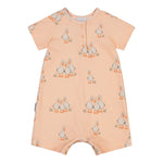 TINY FARMERS RIB ROMPER | MILKY APRICOT Body Wonders of Life
