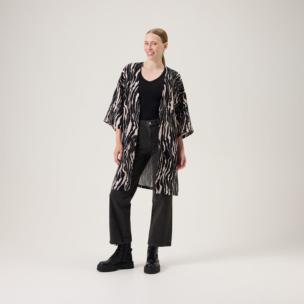 Traces Long Kimono -Takki | Licorice Aikuisten paita Metsola