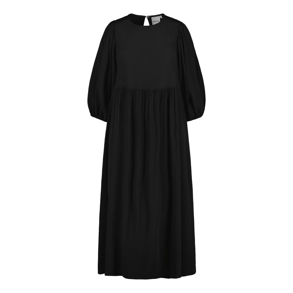 Volume Sleeve Midi Dress | Licorice AW26 Aikuisten mekko Oh, Oui!