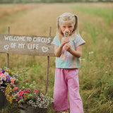 Wide Leg Sweatpants -Collegehousut | Candy Housut Circus of My Life