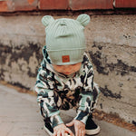 Wide Rib Bear Beanie -Pipo | Dusty Green Pipo You and Me