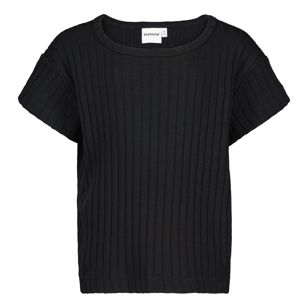 Wide Rib Boxy -T-Paita | Licorice Lyhythihainen paita Dancing In The Sunshine