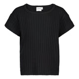 Wide Rib Boxy -T-Paita | Licorice Lyhythihainen paita Dancing In The Sunshine