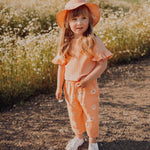 Wide Rib -Frilla Paita | Peachy Lyhythihainen paita Dancing In The Sunshine