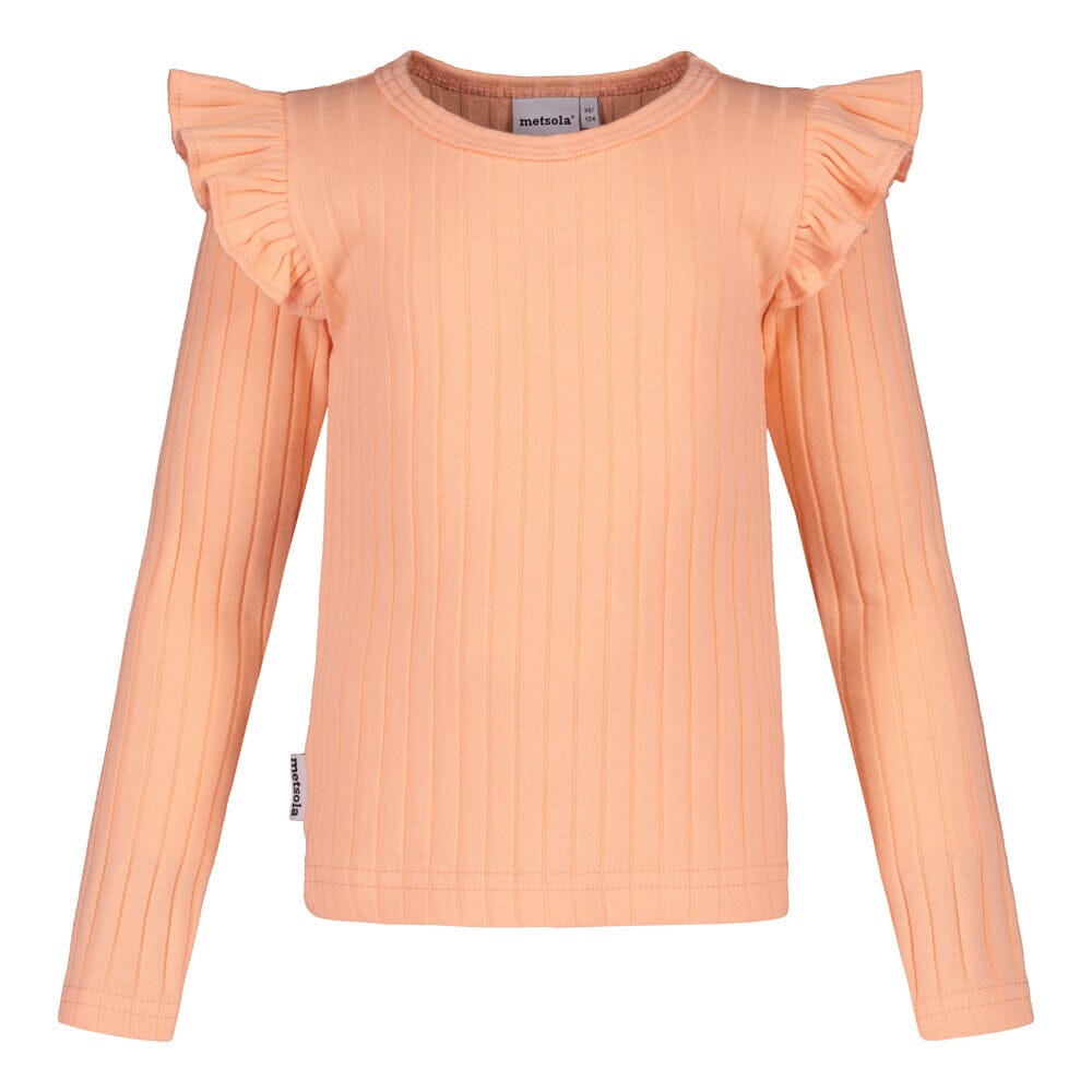 Wide Rib Frilla Shirt | Peachy Pitkähihainen paita Days Like These