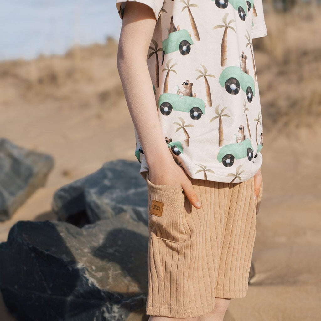 Wide Rib Shortsit | Nougat Shortsit Dancing In The Sunshine