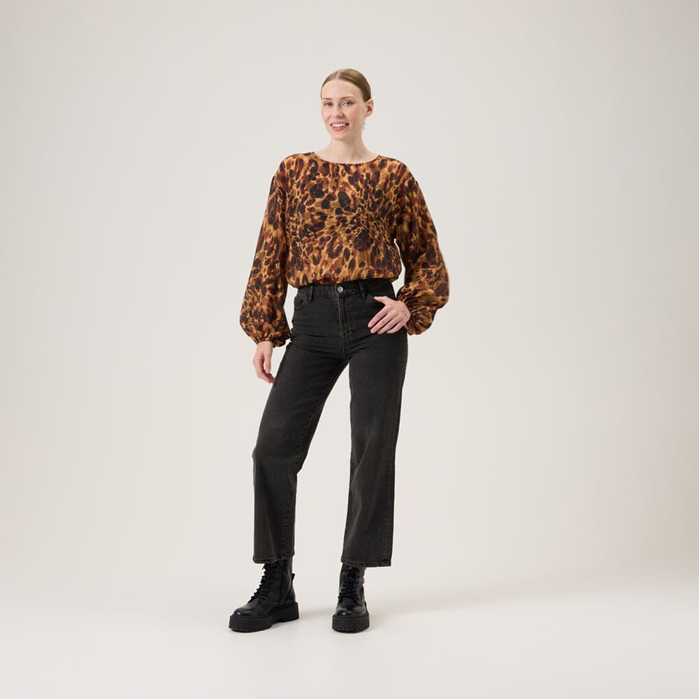 Wildie Volume Sleeve Blouse -Paita Aikuisten paita Oh, Oui!