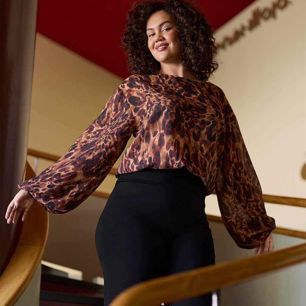 Wildie Volume Sleeve Blouse -Paita Aikuisten paita Oh, Oui!