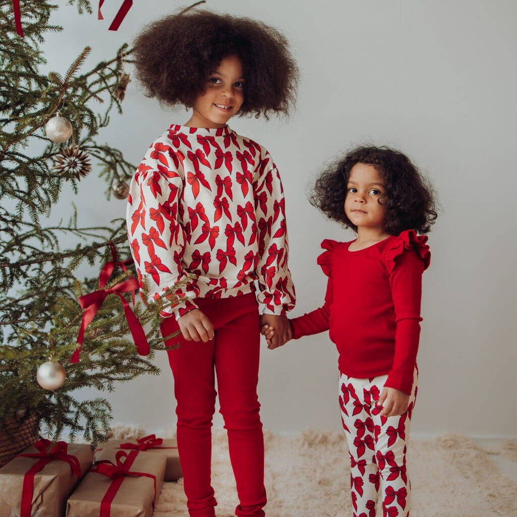 Winter Dance Puff Sleeve Sweater -Collegepaita | Poppy Pitkähihainen paita Metsola