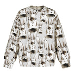 Women's Bunny Grey Oversize Sweater -Collegepaita Aikuisten paita Metsola