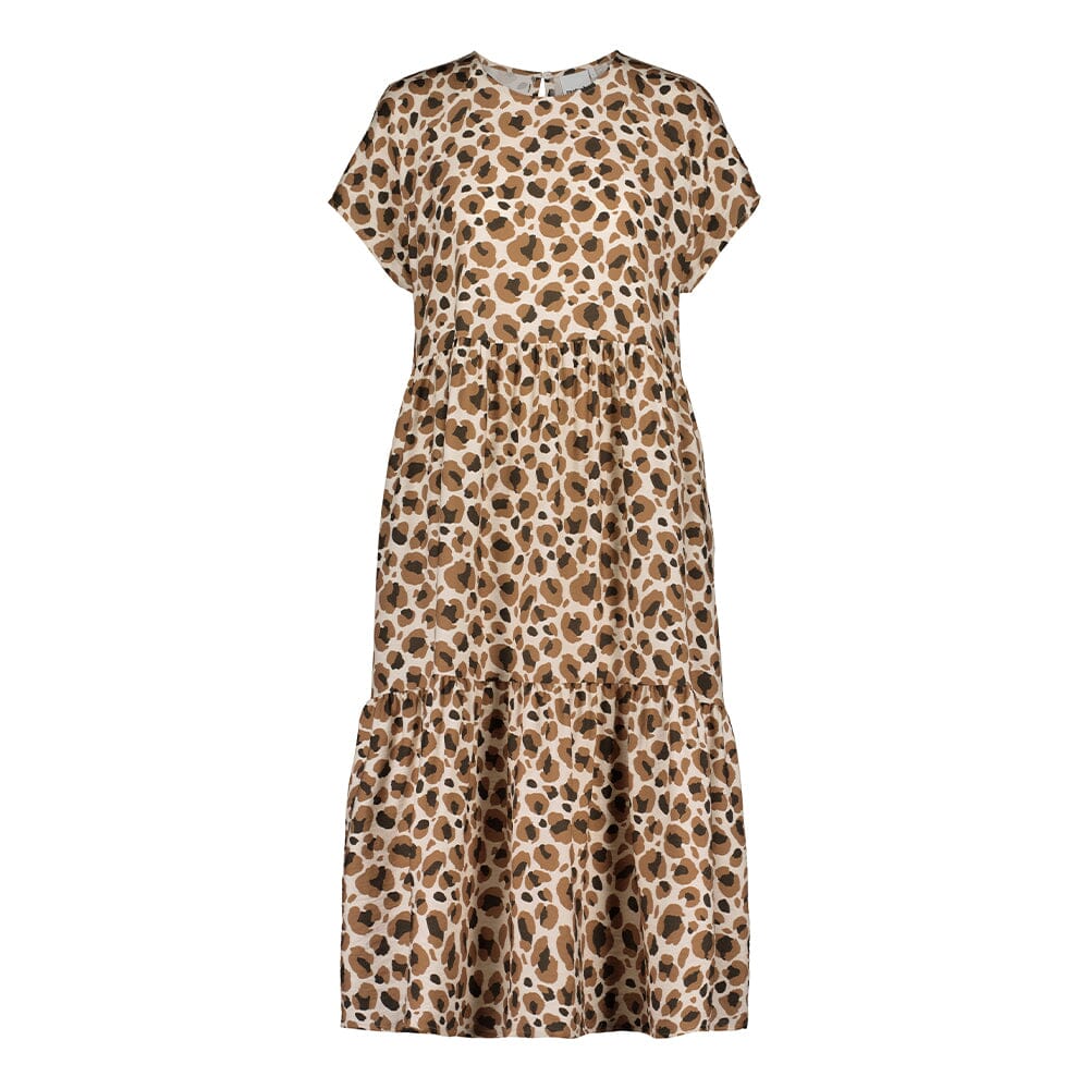Women's Leopold Tiered Midi Dress -Mekko | Chocolate Aikuisten mekko We are family