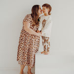 Women's Leopold Tiered Midi Dress -Mekko | Chocolate Aikuisten mekko We are family